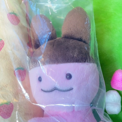 Meiji Apollo 2023 Cushion With Plush Doll 300mm Strawberry