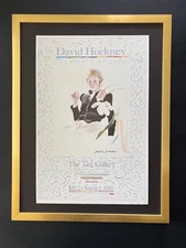 David Hockney | Vintage 1987 Signed Poster Print | Mounted and Framed
