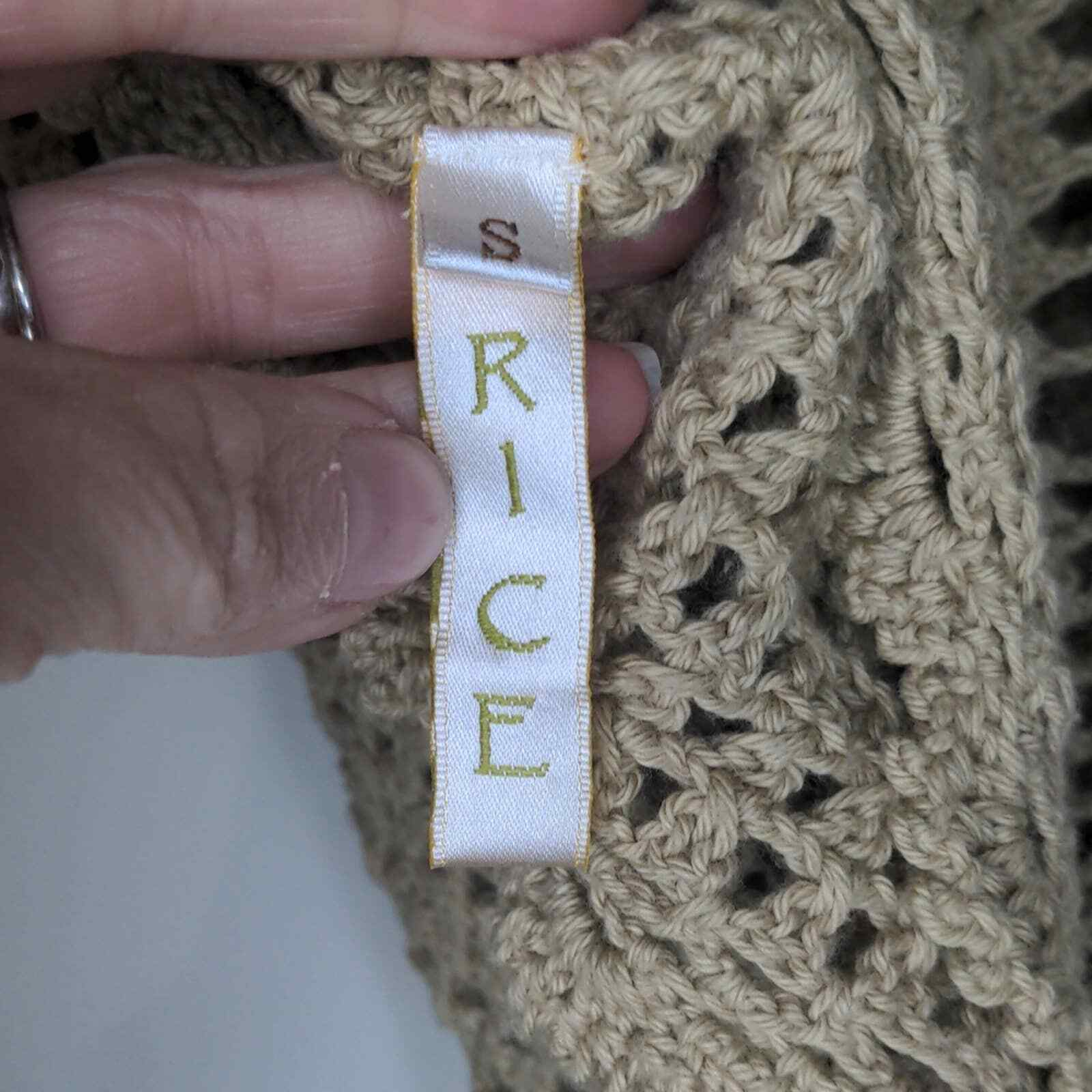 Rice by Rico vintage crochet button down vest - image 4