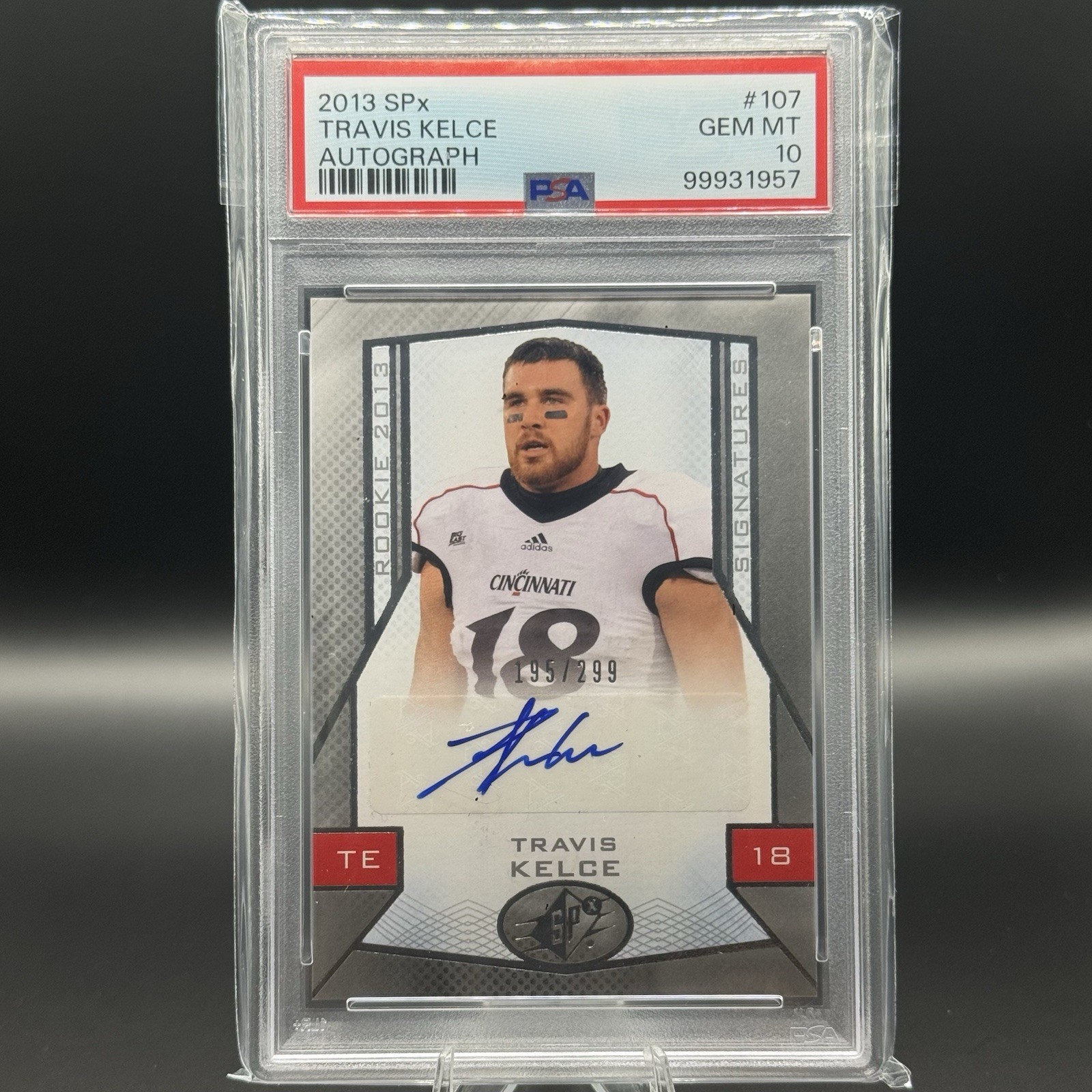 Travis Kelce Spx #107 Autograph