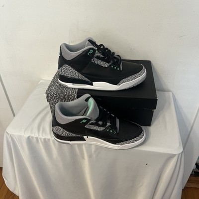 Nike Air Jordan 3 Retro Green Glow Sneaker Schuhe Black 44.5 US 10.5 CT8532-031