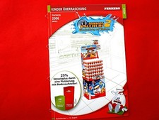 2006 FERRERO D  Werbefolder 2 Ü-Ei Serie MIS...