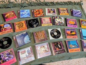 Lot of 25 Vintage Sonic Foundry Loops for ACID CDs, Pristine Discs!