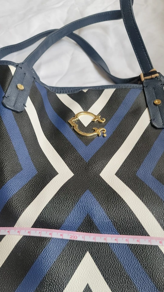  Bolso de Mano C. Wonder Mujer Azul Marino Rayas BIN 1 Foto 3 de 4