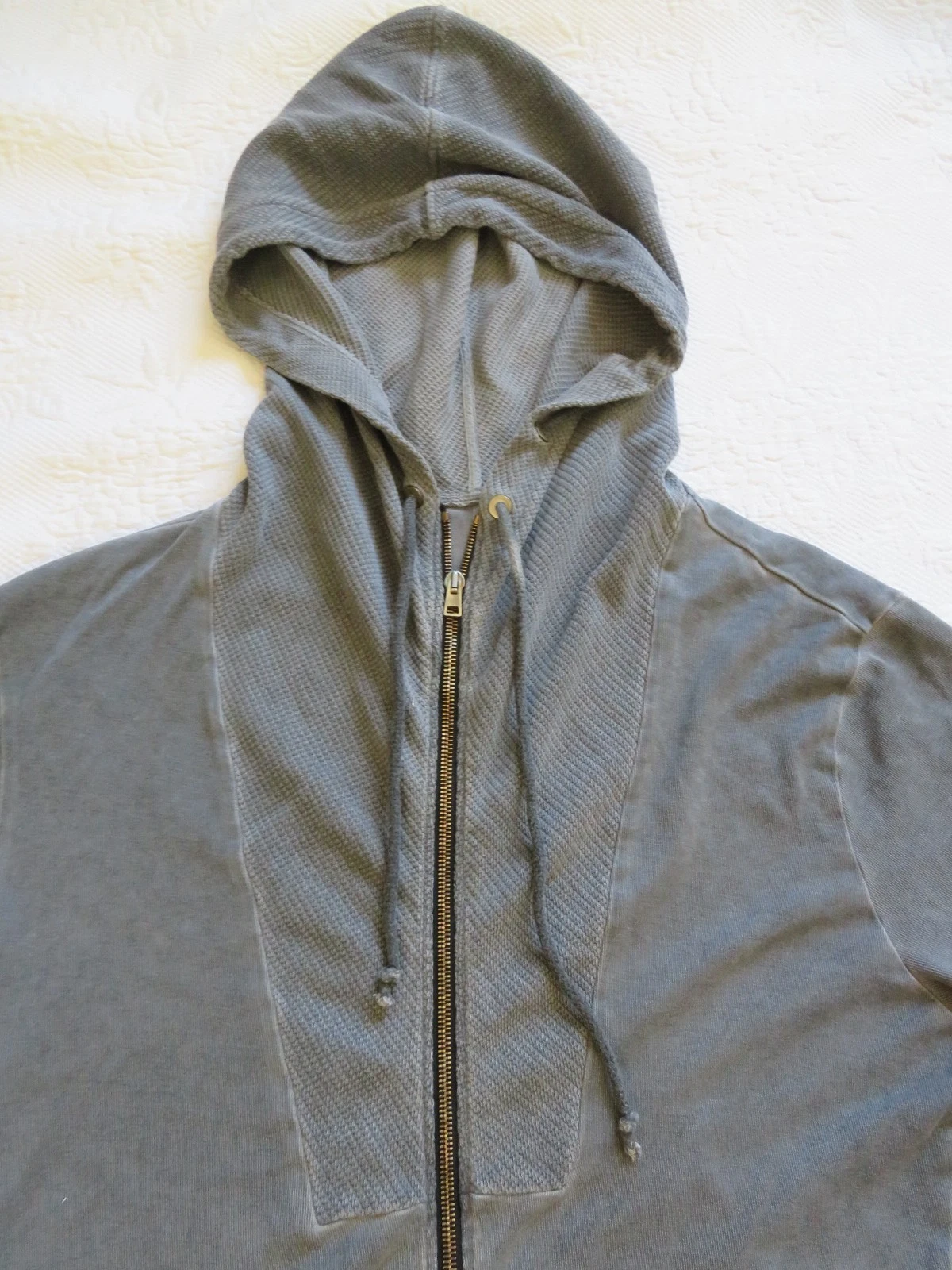 LOST & FOUND RIA DUNN ZIP HOODIE JACKET SWEATER, SZ M (loose fit) - product detail image 7