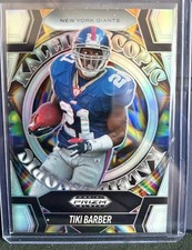 2025 Panini Black Prizm Tiki Barber New York Giants Silver Kaleidoscopic SSP