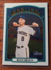 2021 Topps Heritage - Ryan Braun #472 Chrome /999 Milwaukee Brewers 