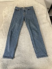 Levi  s Premium Wedgie Blue Straight Jeans Size 27 Pants Stretch Big E