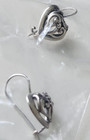 Sterling Silver 925 Drop Heart Earrings Dainty Lightweight New in Package — photo 3