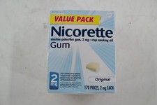 Nicorette 2mg Stop Smoking Aid Nicotine Gum, Original - 170 Count