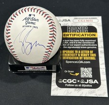 Zac Brown Signed 2025 All Star Game Baseball Autographed Country Star JSA COA