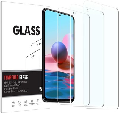 3PCS Screen Protector for Xiaomi Redmi Note 10/10s 6.43 Inch HD Anti-Scratch