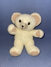 Snuggle Bear Plush Excellent 10 IN Stuffed Doll Toy Vtg Softener Mascot Cream