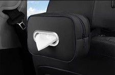 Car Tissue Box Holder Napa Leather Tissue Case With Fix Strap