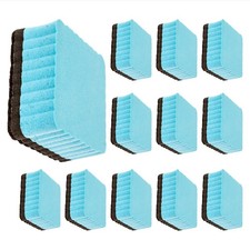 Mini Dry Erasers - 12 Pack - Small Magnetic Erasers for Whiteboard & More (Blue)