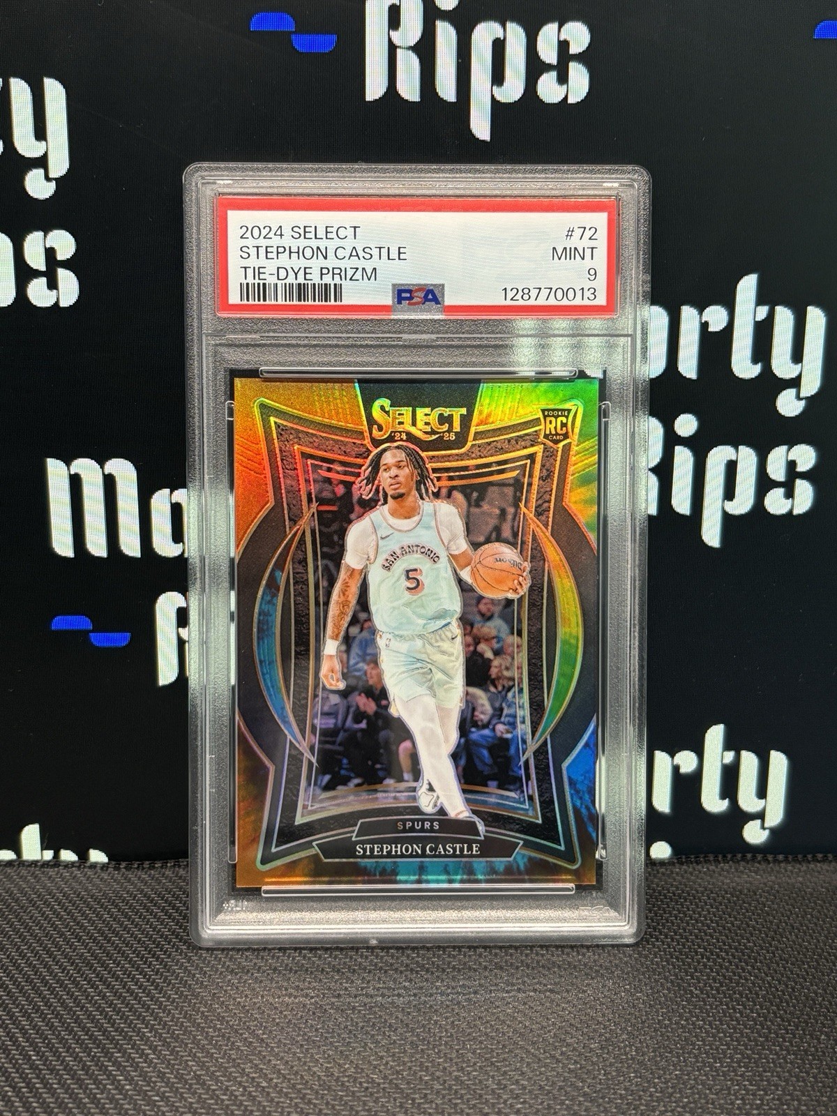 2024-25 Stephon Castle Tie-Dye Prizm /25 Panini Select - Concourse Rookie (RC)