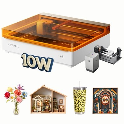 xTool M2 10W Color Craft Laser Cutter & Engraver，Built-in Dual Cameras，RA3