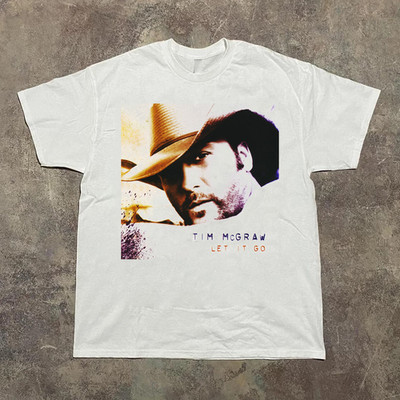 Tim McGraw - Let It Go White Cotton Shirt FUll size S-5XL TH702