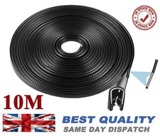 10m of Van Conversion Window Black Knock On Trim 2-4mm Edging PVC Rubber Trim UK