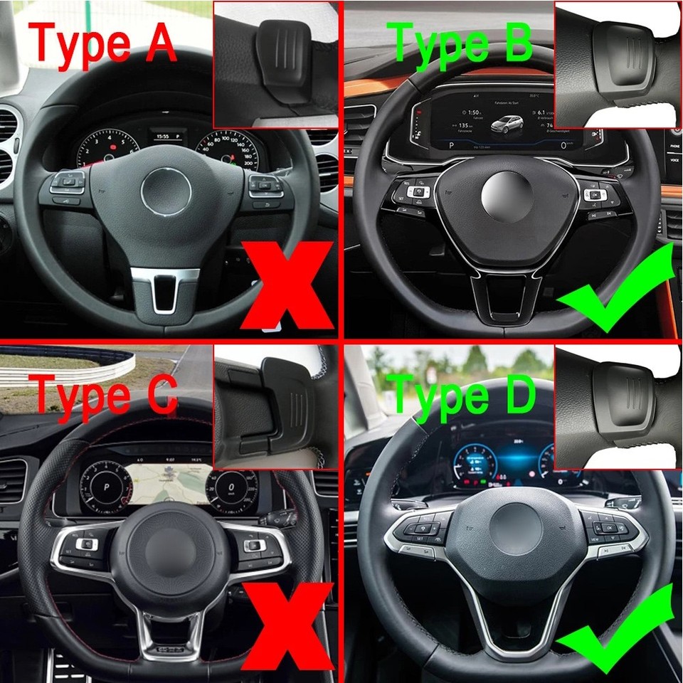 Fit VW Golf MK8 Polo Jetta Tiguan Steering Wheel Shift Paddle Shifter ...