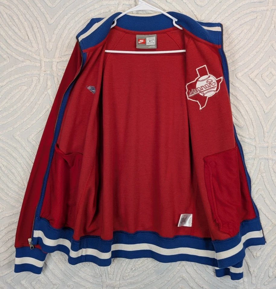 Vintage Nike Team x Cooperstown x Texas Rangers Full Zip Track Jacket Size L - Image 2 of 4