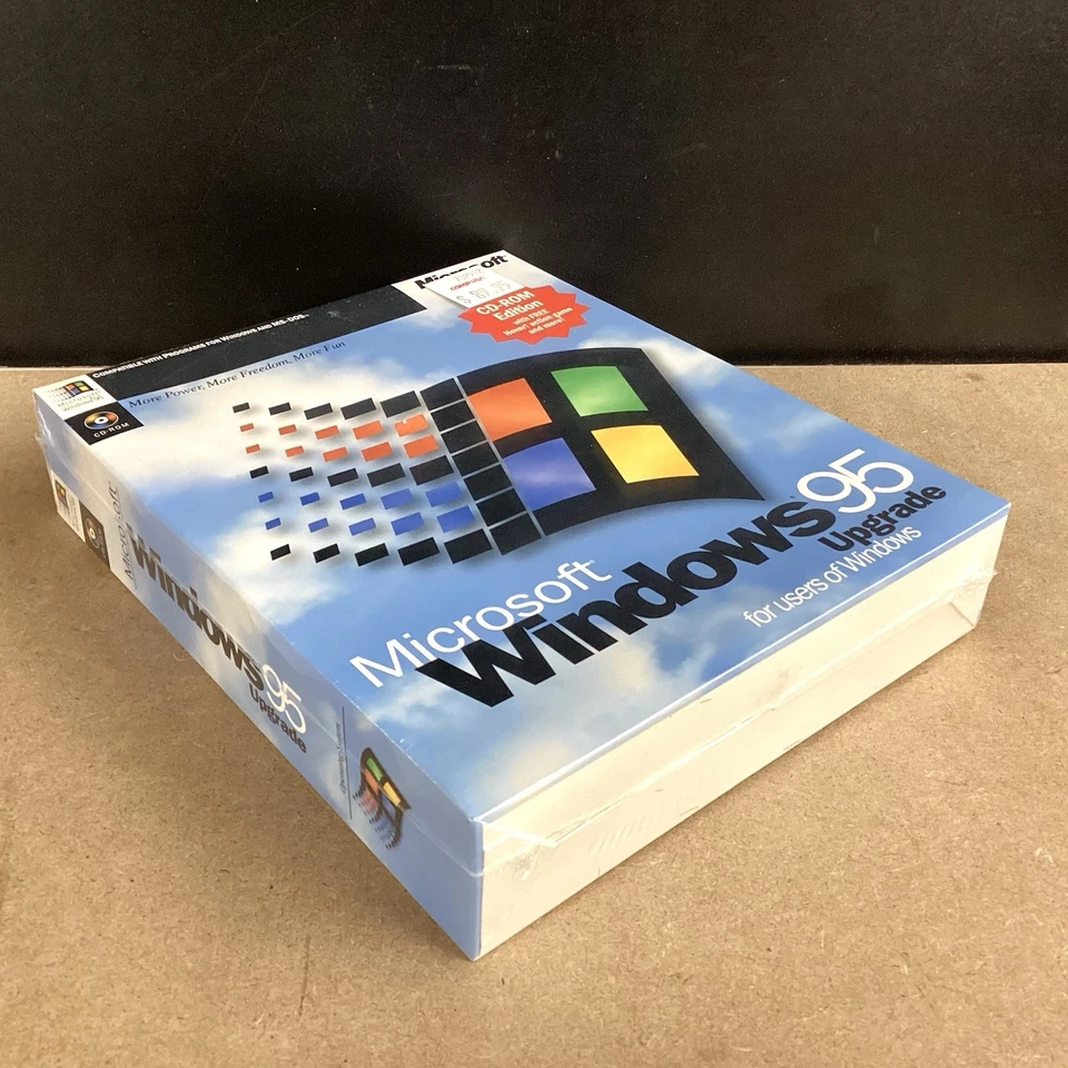Microsoft Windows 95 Upgrade PC CD-ROM Edition RARE FACTORY SEALED NEW - Image 4 of 4
