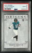 TRAVIS HUNTER PSA 10 2025 PANINI ORIGINS #4 ROOKIE BLANK SLATE SP JAGUARS 5594