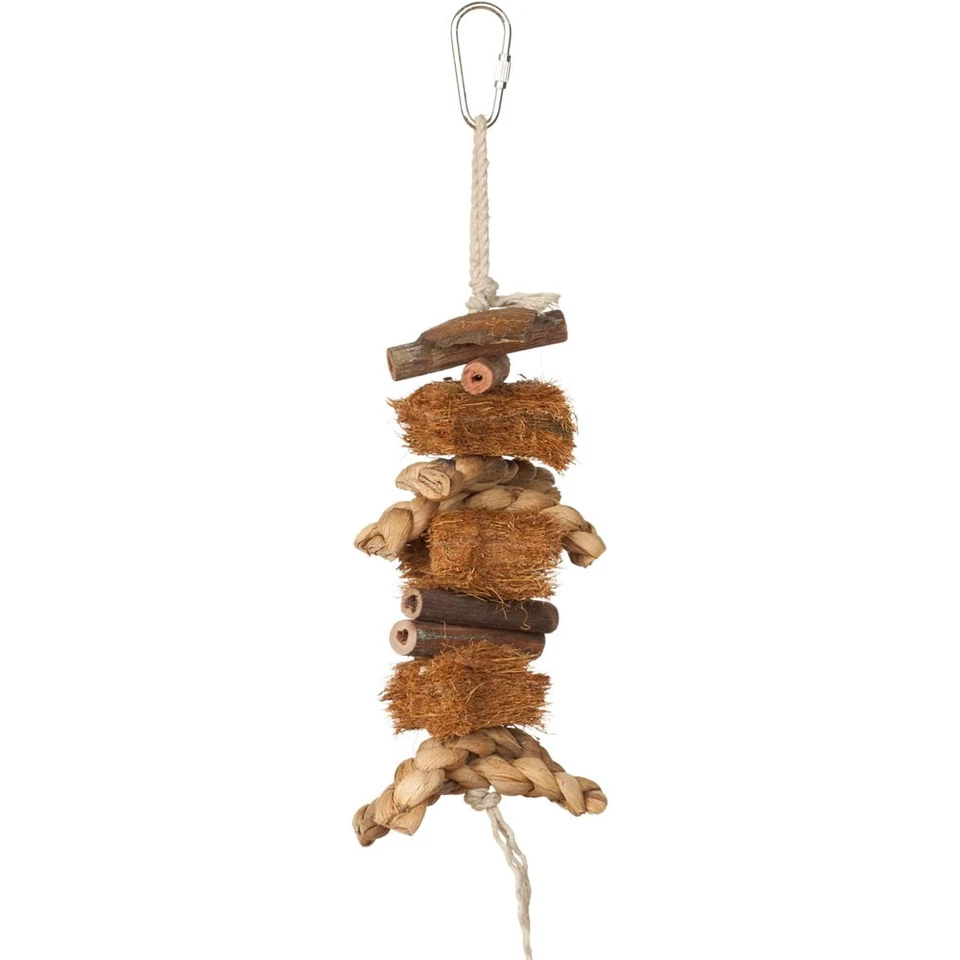 PREVUE PET PRODUCTS Ph Prevue Hendryx 62803 Naturals Coco Rope Mini Bird Toy 8 X 25