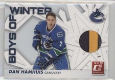 2010-11 Donruss Boys of Winter Threads Prime 14/50 Dan Hamhuis #28 4ry