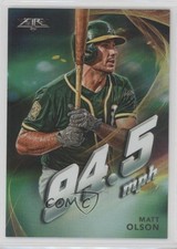 2019 Topps Fire Maximum Velocity Matt Olson #MV-9 3v8