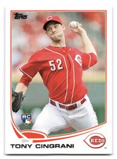Tony Cingrani 2013 Topps Baseball #142 Cincinnati Reds Rookie RC