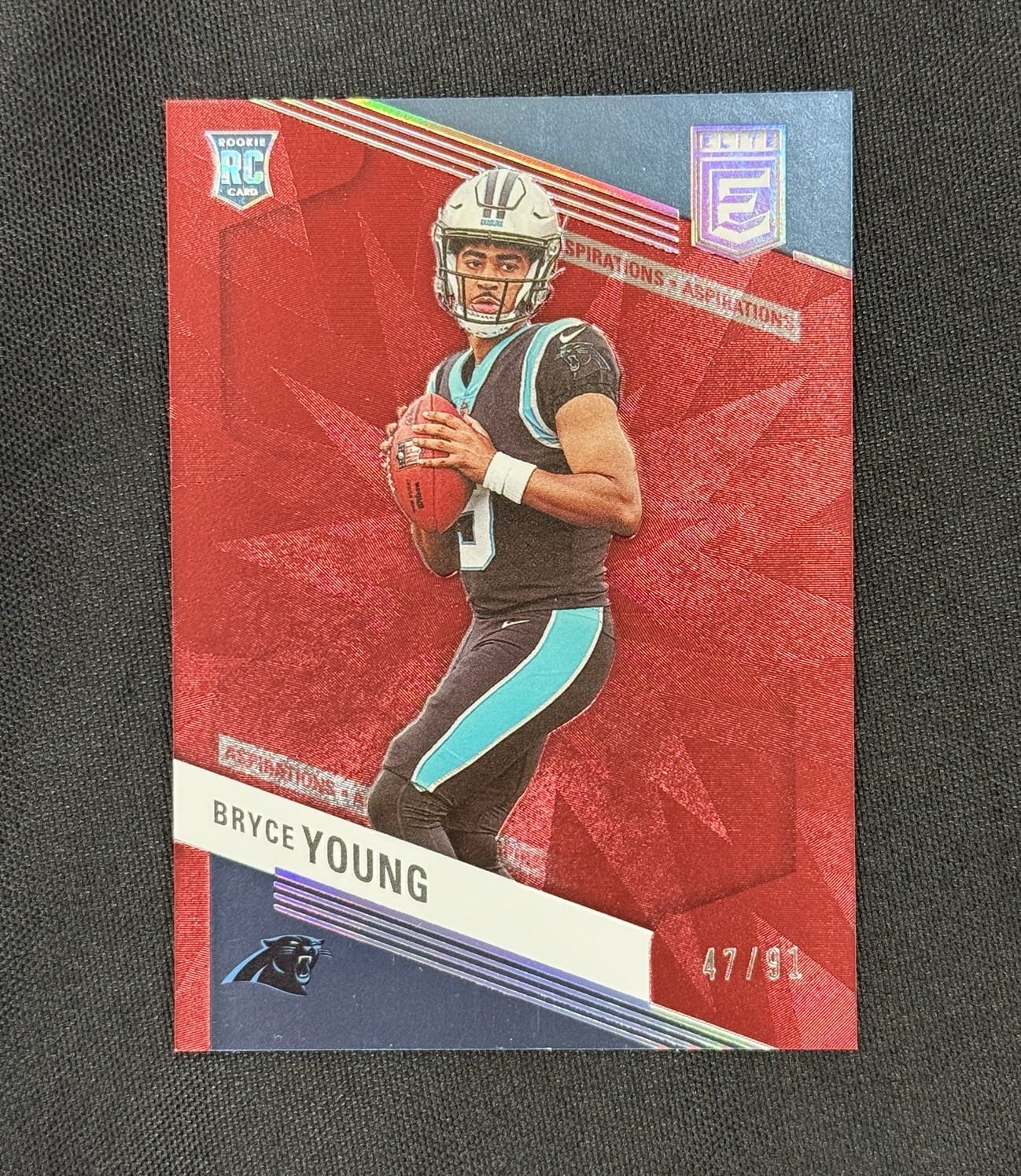 2023 Panini Donruss Elite Bryce Young /91 Rookies Aspirations #110 Panthers RC