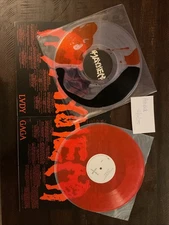 Lady Gaga Mayhem Split Orange and Black Liquid Vinyl LP Bad World Records