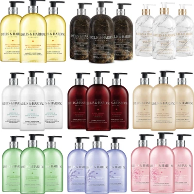 BRANDED Baylis & Harding Jasmine & Grapefruit 500ml x 3 Antibac Hand Wash Liquid Soap