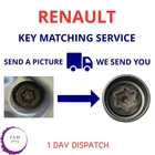 MATCHING SERVICE SECURITY MASTER LOCKING LOCK WHEEL NUT KEY BOLT UK FOR RENAULT