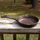 Vintage WAGNER'S 1891 ORIGINALS Cast Iron 6.5" SKILLET FRY PAN W/Thumb Handle NR