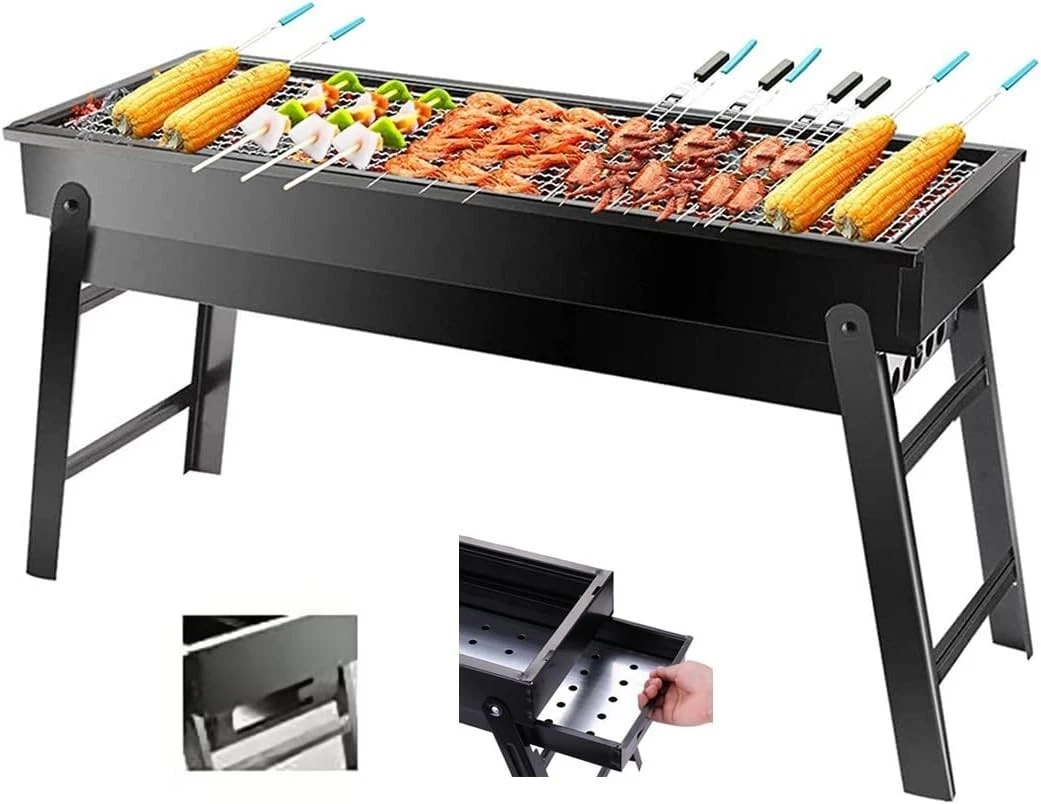 Charcoal Grill,Portable Barbecue Grill Folding BBQ Grill,Small Barbecue Grill,Ou