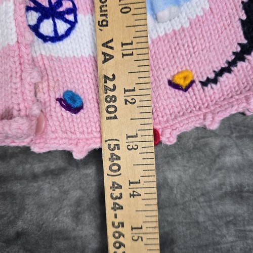 Fairy Tales on Parade Cinderella Handmade 3D Cardigan Sweater Girls Size Small - Picture 5 of 6