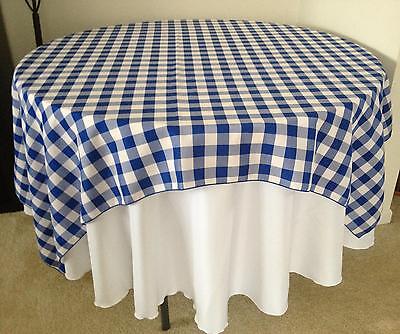20 à damier nappes 60" × 60" Square superpositions POLYESTER VICHY Buffalo Check
