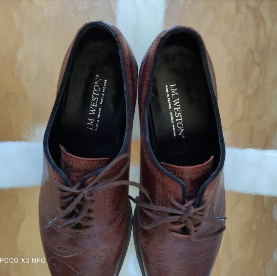 JM WESTON Cyclist decor perforations Brogues Oxford shoes JM WESTON Cyclist decor perforations Brogues Oxford shoes