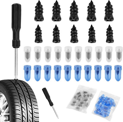 30Pcs Reifenreparaturset Auto, Felgen Reparaturset, Vakuum Reifen Reparatur Nage