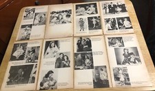 SHIRLEY TEMPLE - Lot of 8 2-sided clippings - 4" x 6-3/4" ea
