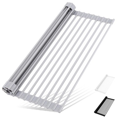 Roll Up Dish Drying Rack Over The Sink Kitchen Roll Up Sink Drying Rack Multipur