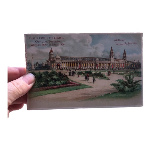 Cartolina d'epoca 1904 Esposizione Mondiale di San Luigi tenuta alla luce varie industrie - Foto 3 di 3