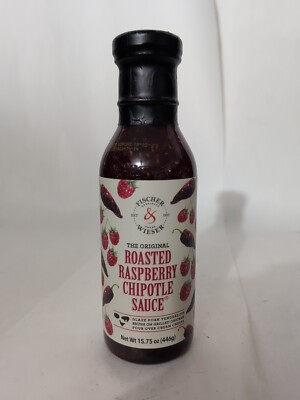 Fischer & Weiser Roasted Raspberry Chipotle Sauce 15.75 Ounce Glass Bottle