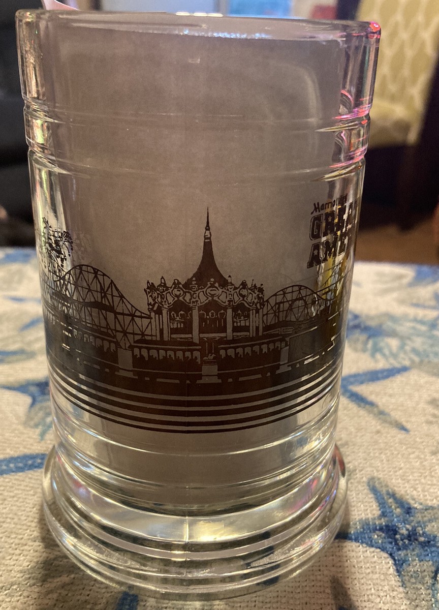 Vintage Marriotts Great America Mug Pre Six Flags Souvenir Glass