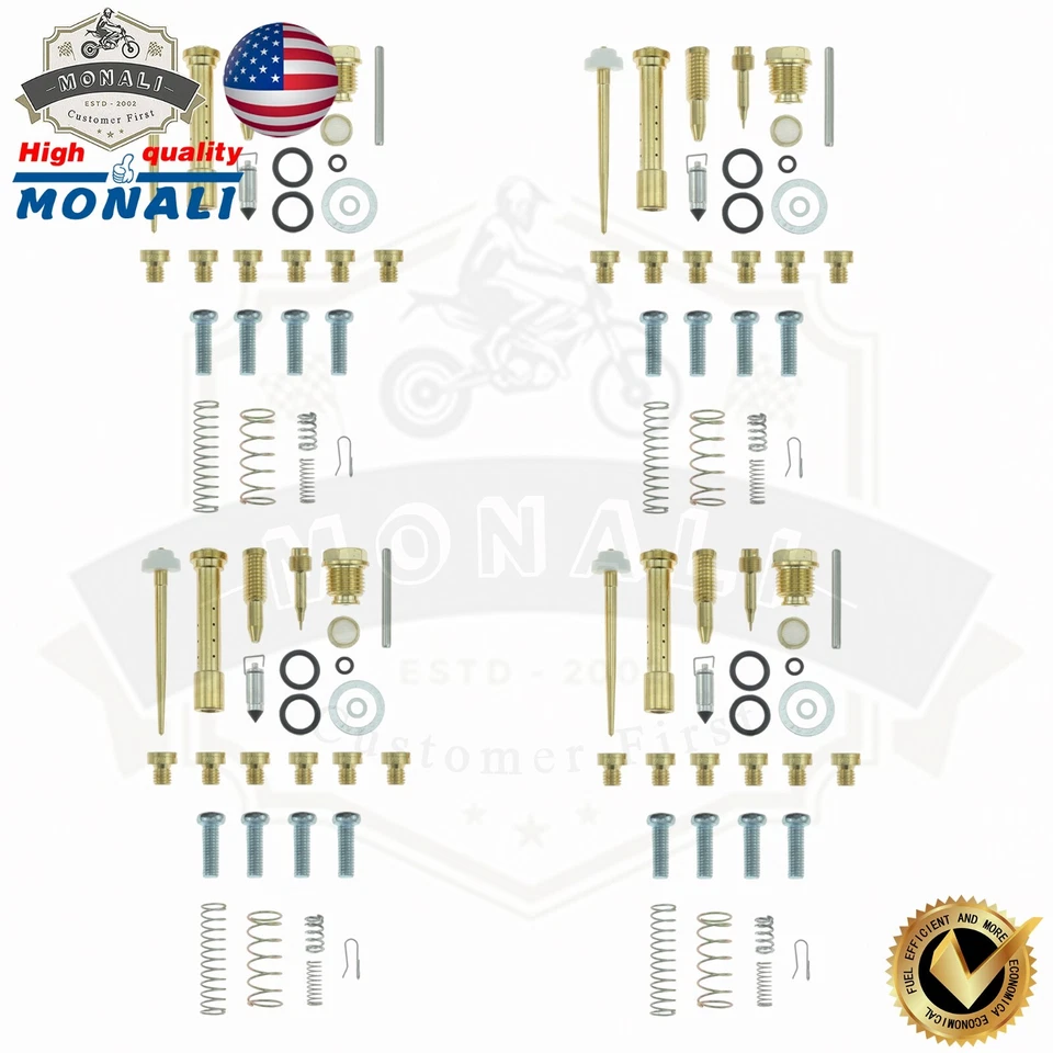 New Fit for 1980-1983 Yamaha Maxim 650 XJ650 Carburetor Rebuild Repair Kit x4 - Image 4 of 4