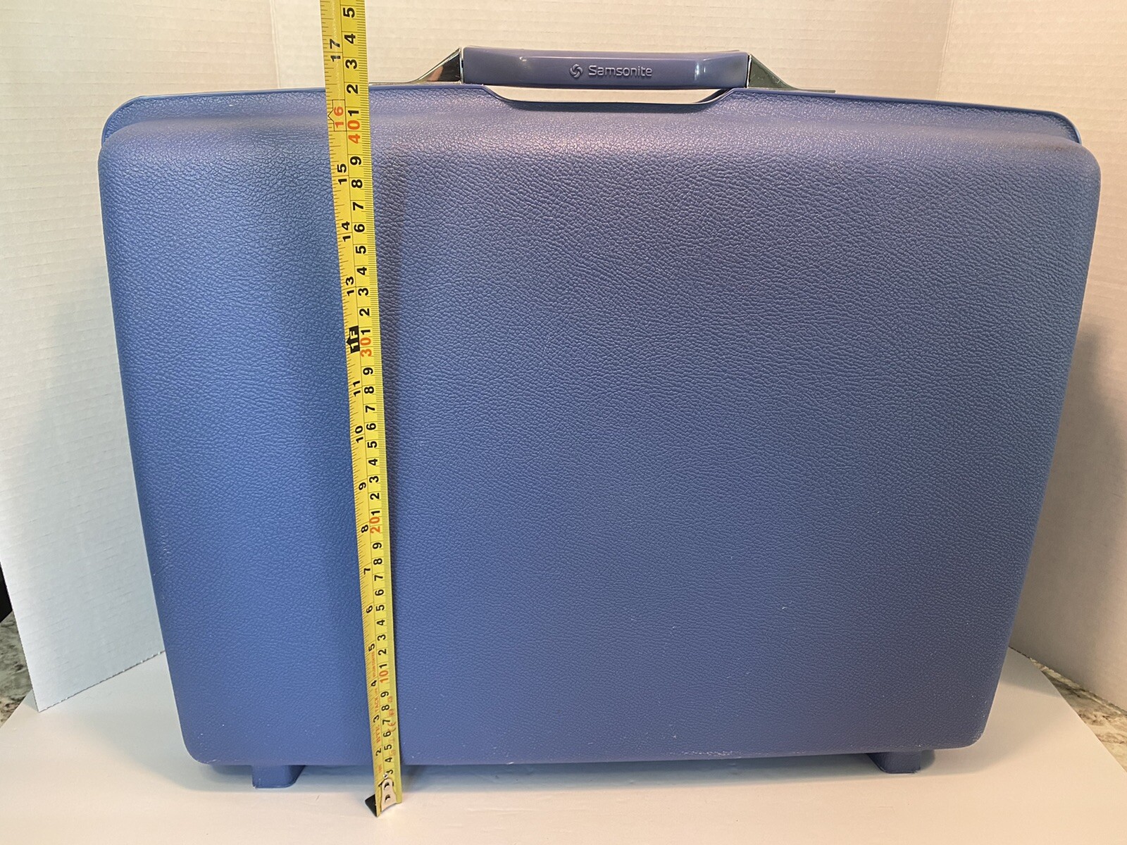 VTG 1980s SAMSONITE Montbello II BLUE HardSide Luggage Suitcase Travel
