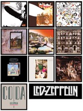 LED ZEPPELIN 11 pack album cover discography magnet lot (page plant bonham jones