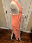 MSGM Coral Pink V-Neck Sleeveless Crisscross Jumpsuit, Size 10 (US), 44 (IT) — photo 4